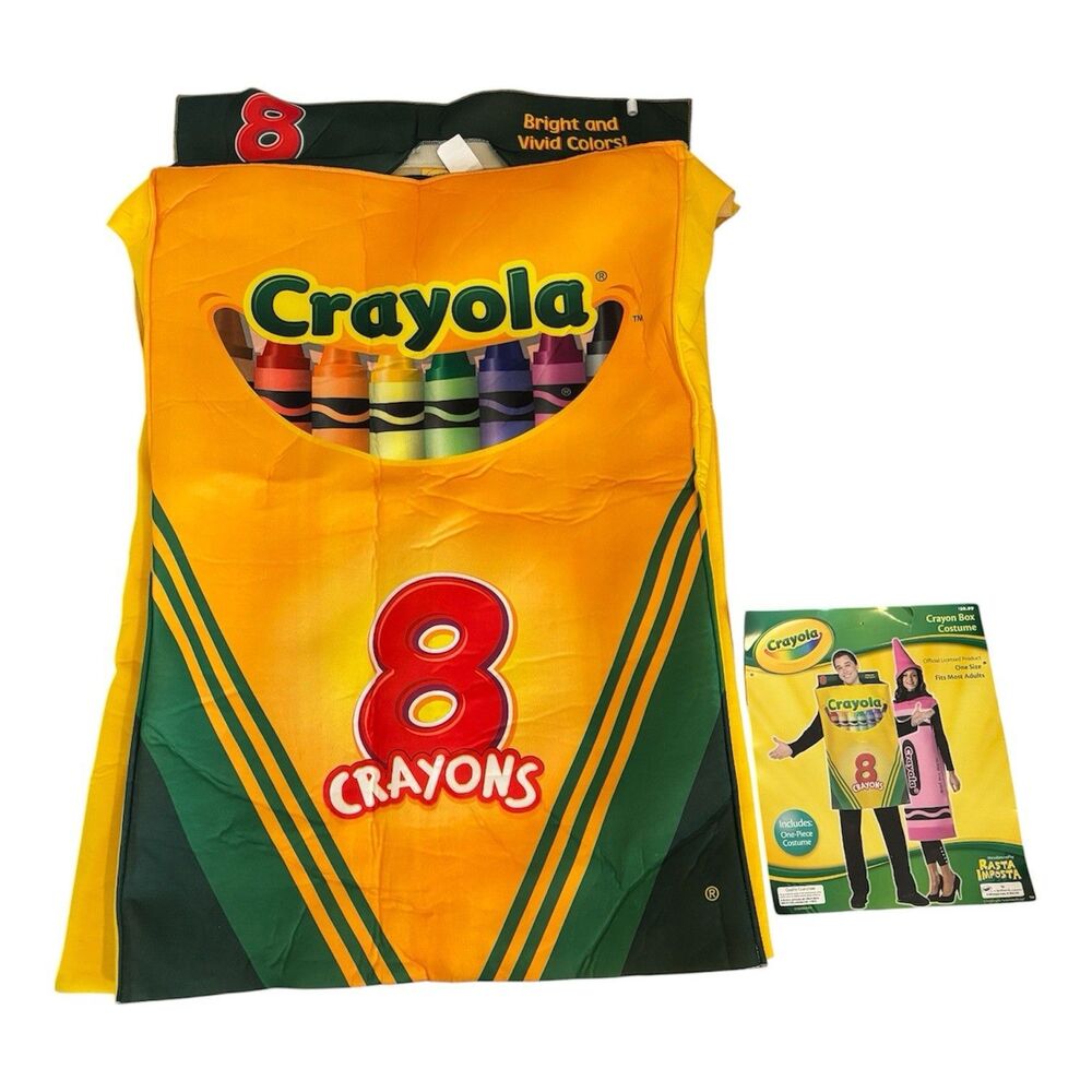 Crayola Crayon Box 8 Costume Adult One Size Rasta Imposta Halloween 2013 Teacher
